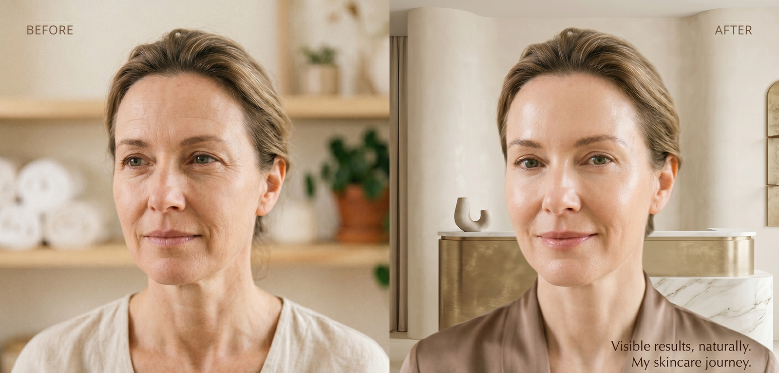 Before and after facial analysis